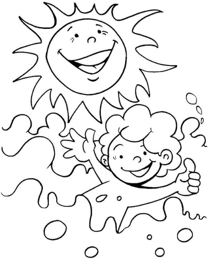 Sonne kostenlos ausmalbilder