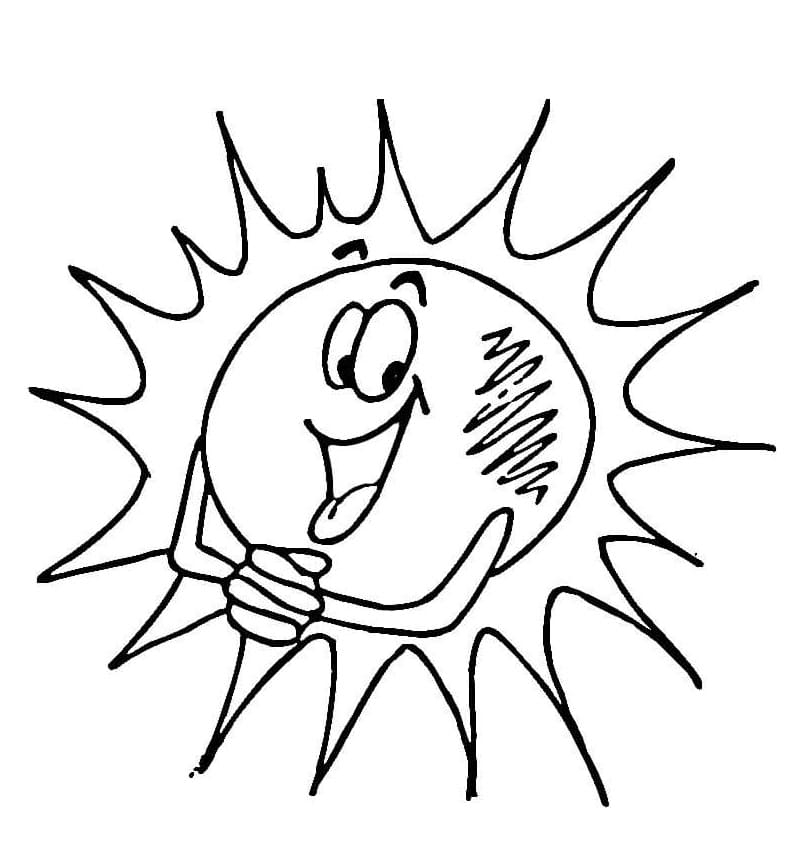 Sonne zum Drucken ausmalbilder