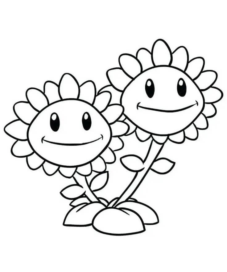 Sonnenblume für 5-jährige Kinder ausmalbilder