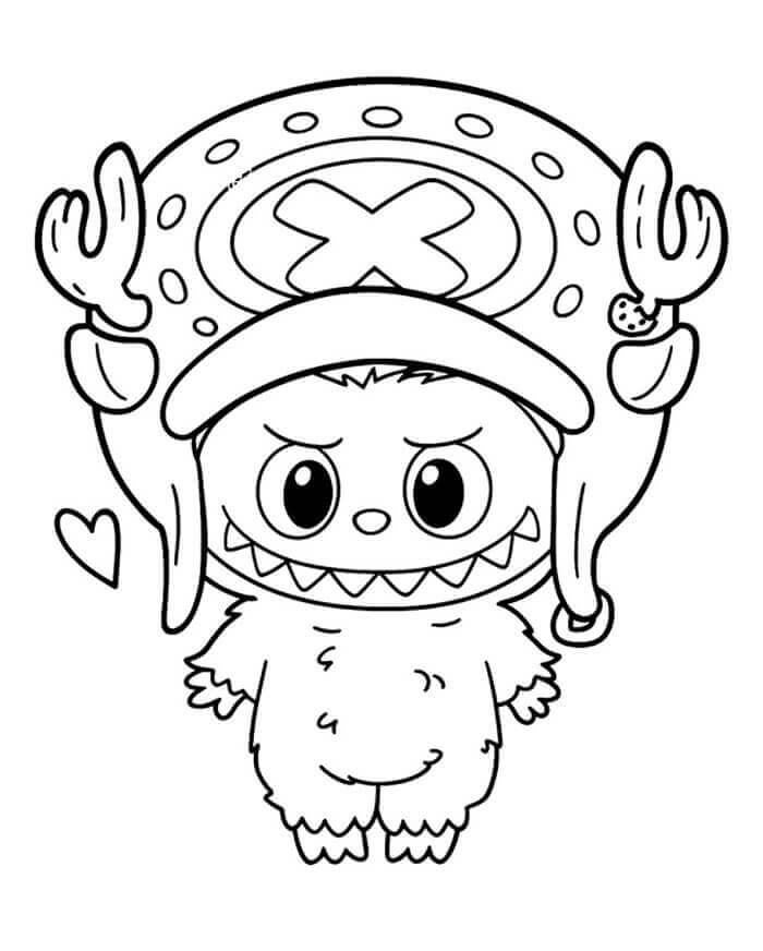 Spaßige Labubu ausmalbilder