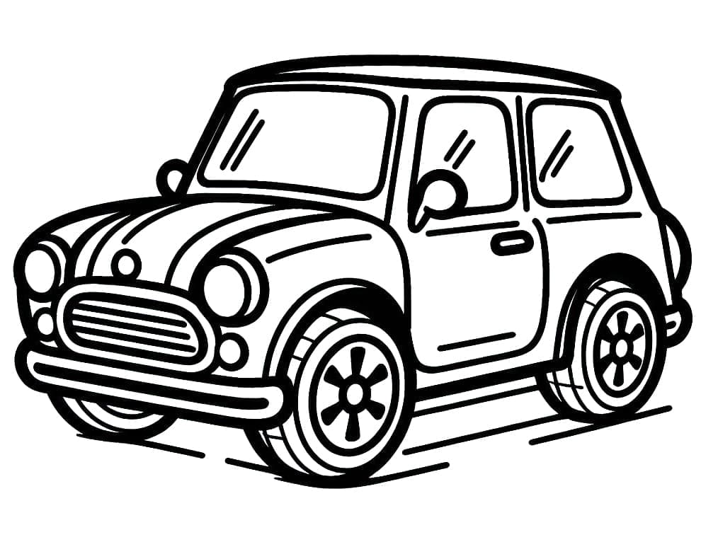 Spaßiges Auto ausmalbilder