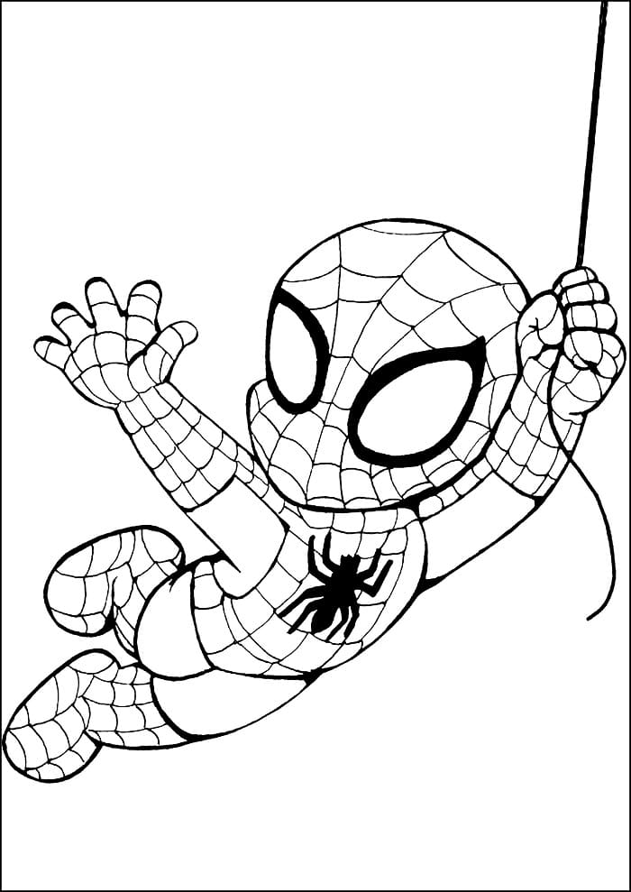 Spiderman gratis ausmalbilder