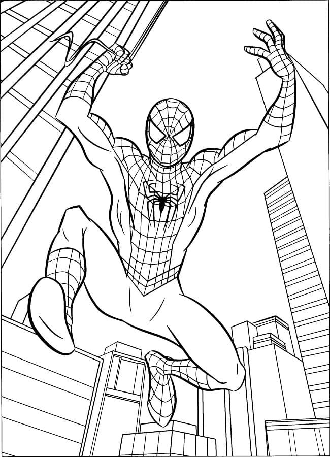 Spiderman kostenlos ausmalbilder