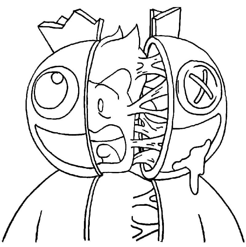 Spiel Rainbow Friends ausmalbilder