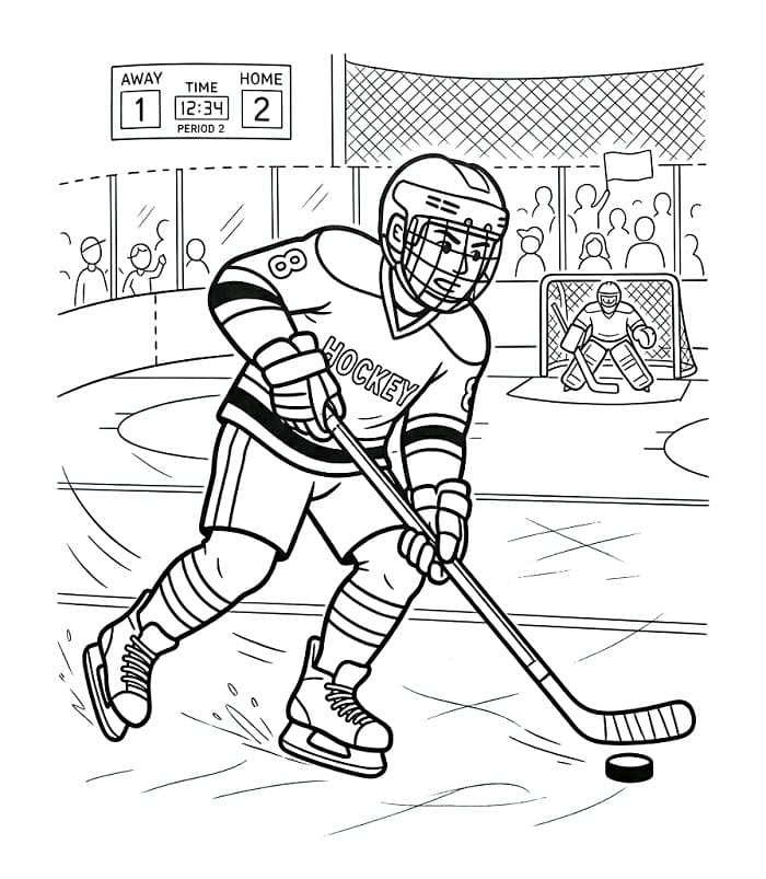 Spiele Eishockey ausmalbilder
