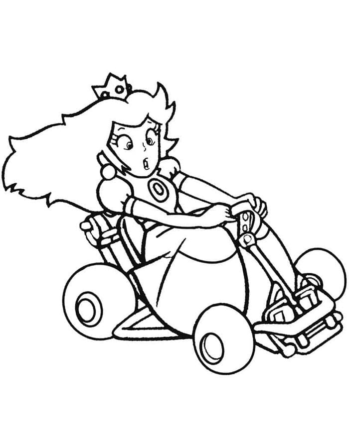 Spiele Mario Kart ausmalbilder