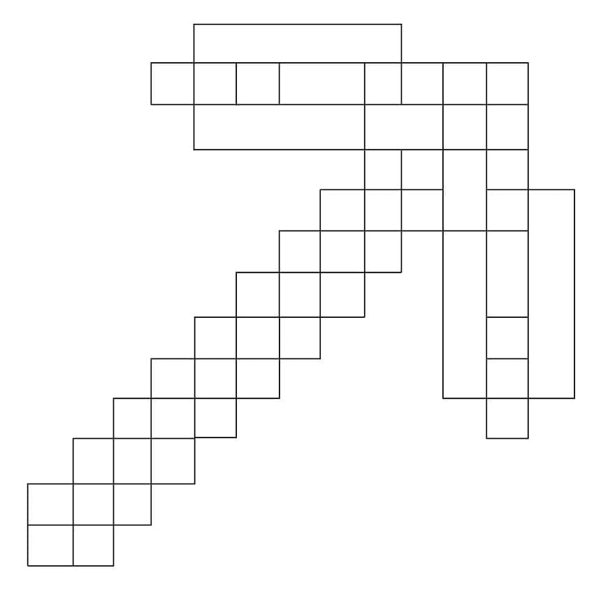 Spitzhacke Minecraft ausmalbilder