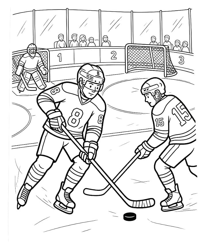 Sport Eishockey ausmalbilder