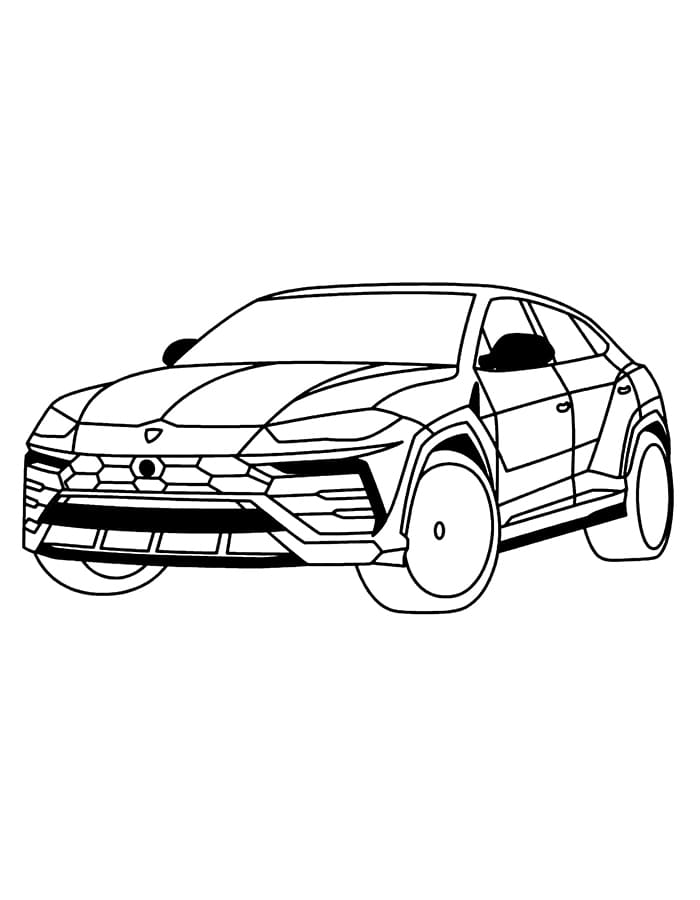 Sportwagen Lamborghini ausmalbilder