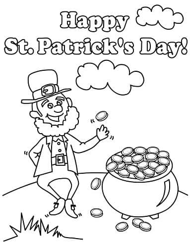 St. Patrick's Day Kostenlos Druckbar ausmalbilder