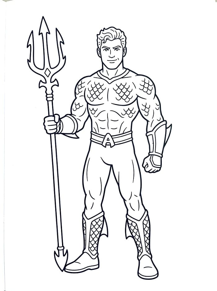 Starker Aquaman ausmalbilder