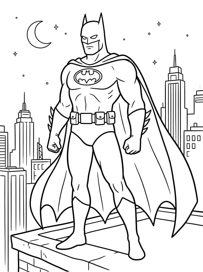 Starker Batman ausmalbilder