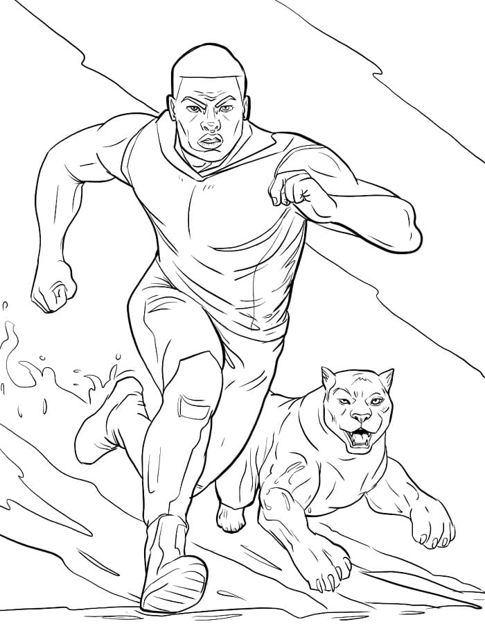 Starker Black Panther ausmalbilder