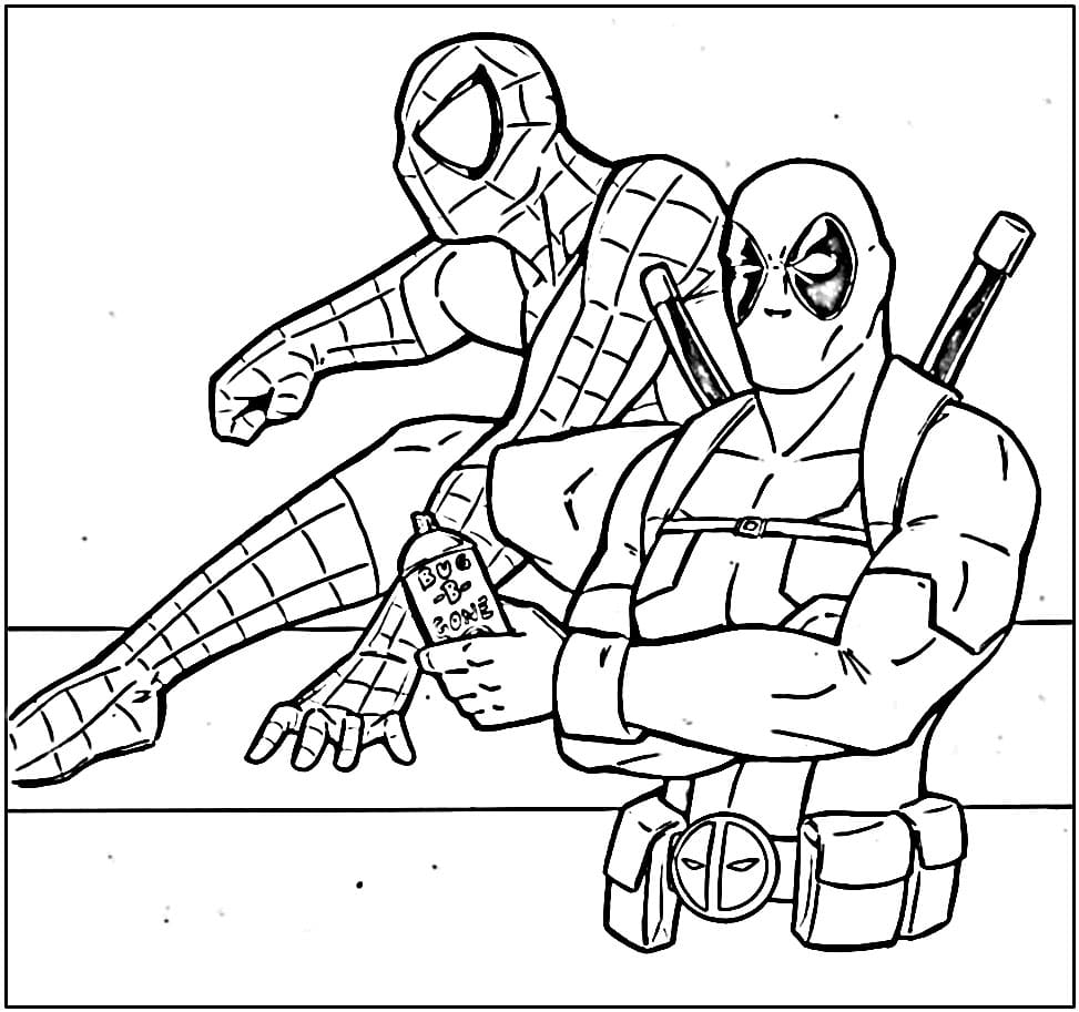 Starker Deadpool ausmalbilder