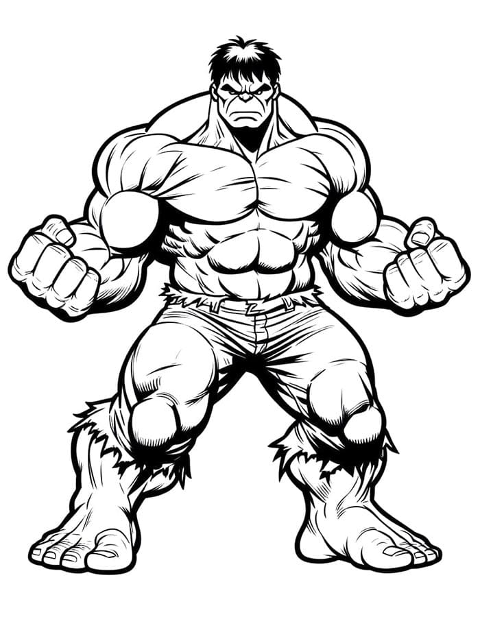 Starker Hulk ausmalbilder