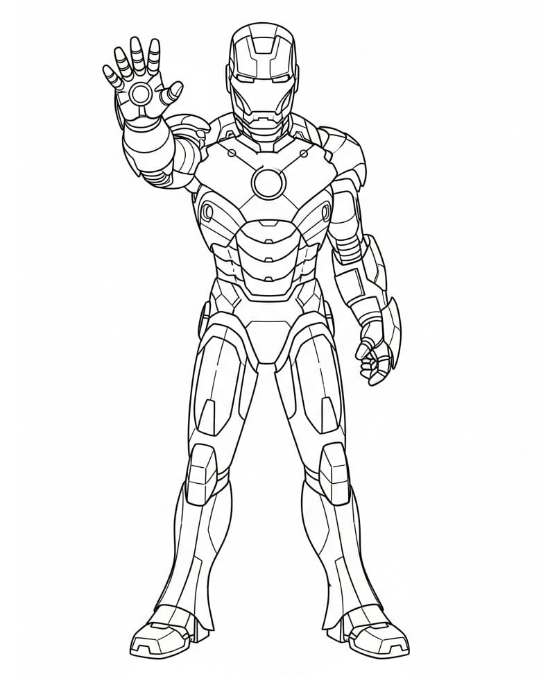 Starker Iron Man ausmalbilder