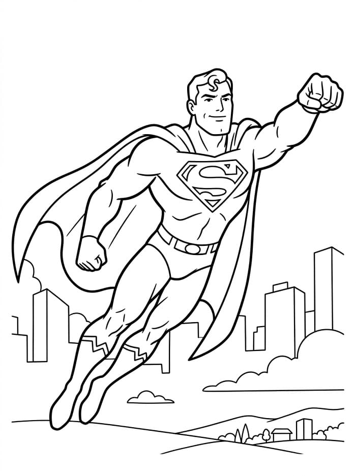 Superman ausmalbilder