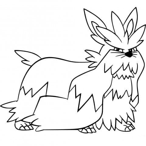 Stoutland Pokemon ausmalbilder