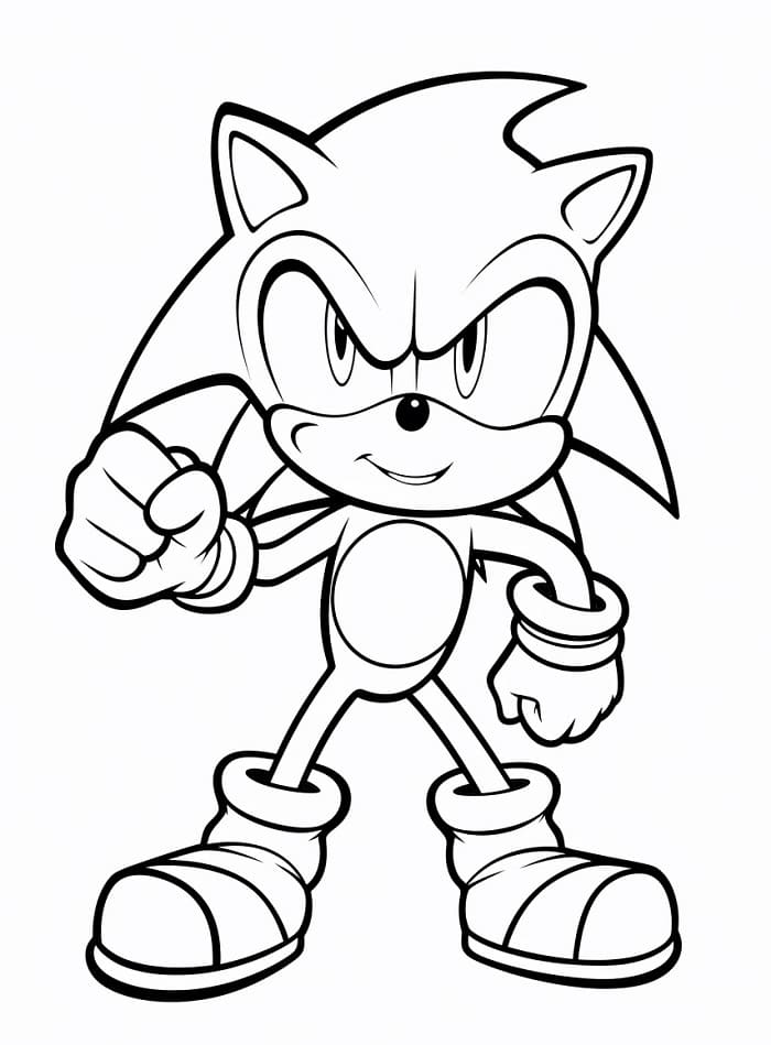 Super Sonic ausmalbilder