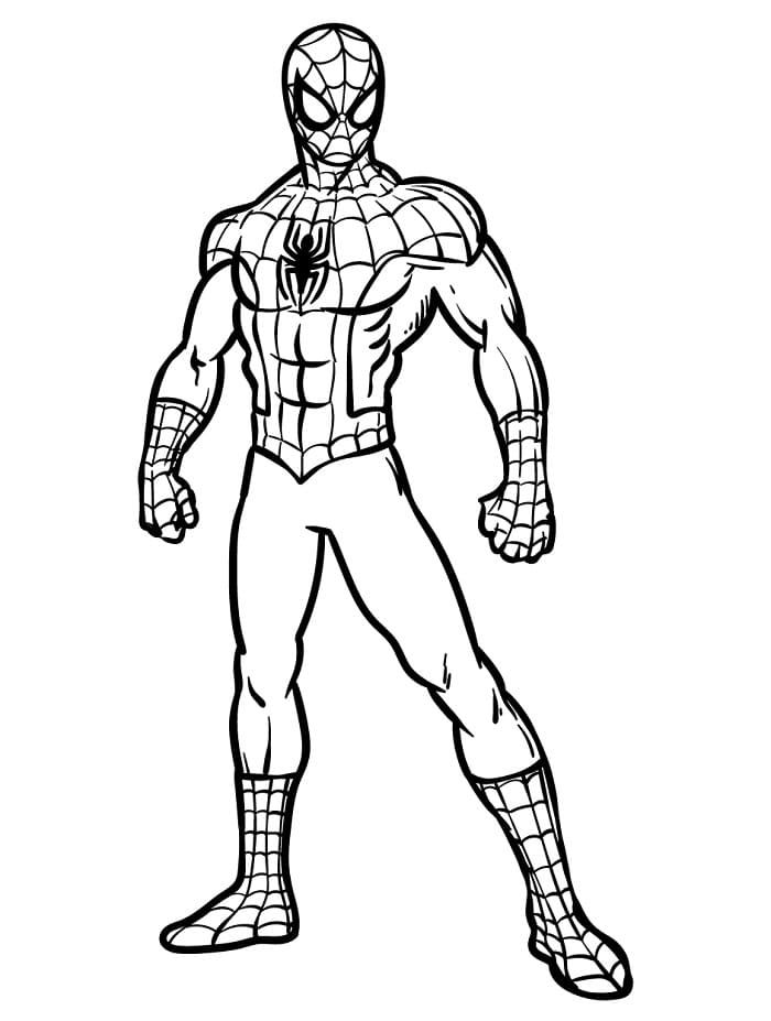 Superheld Spiderman ausmalbilder