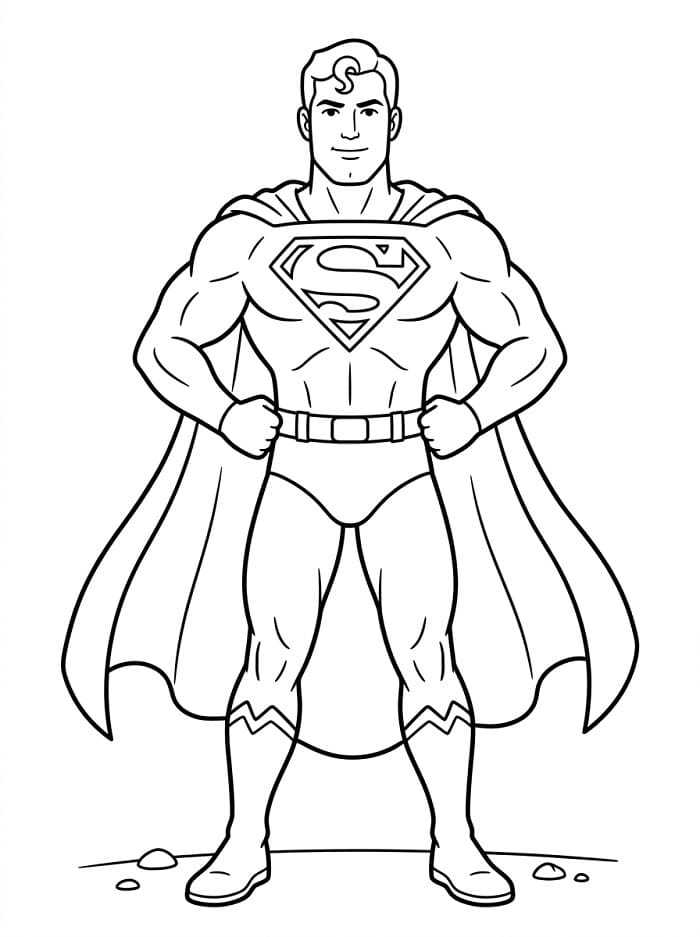 Superheld Superman ausmalbilder