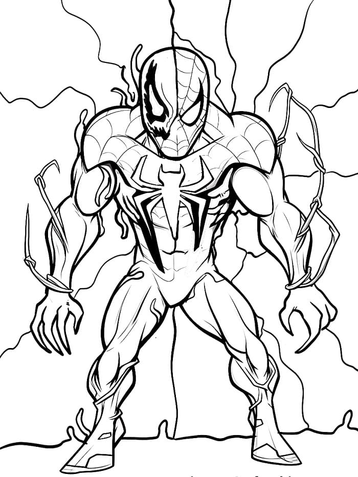 Superheld Venom ausmalbilder