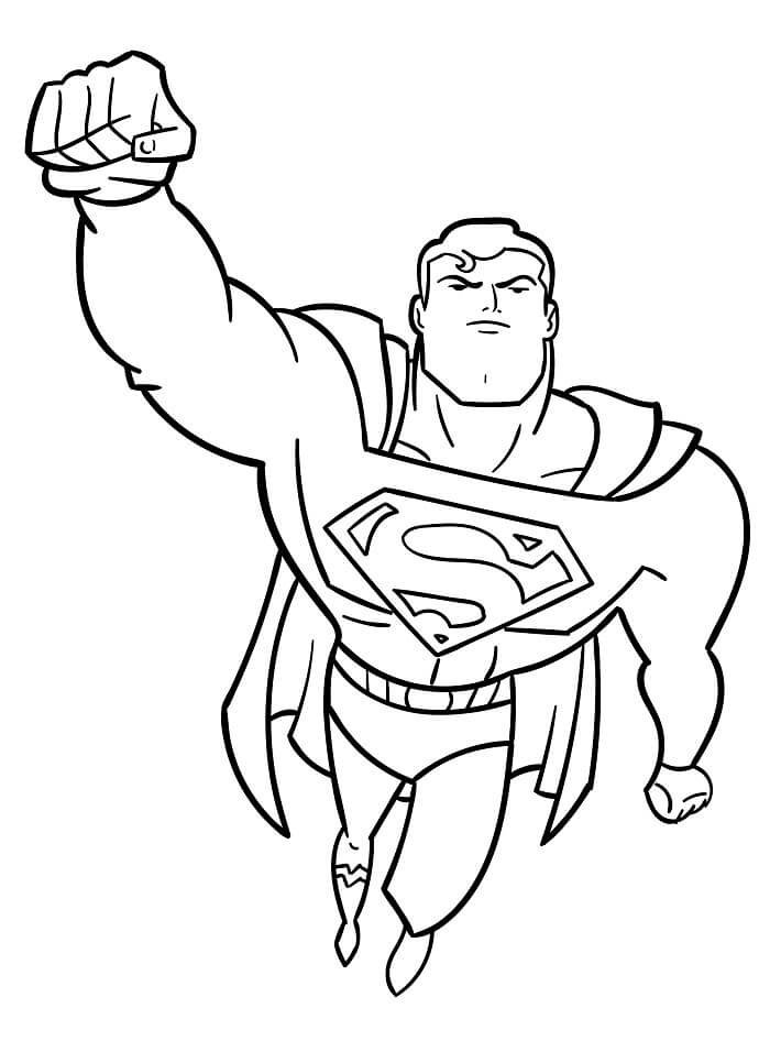 Superman Bild druckbar ausmalbilder