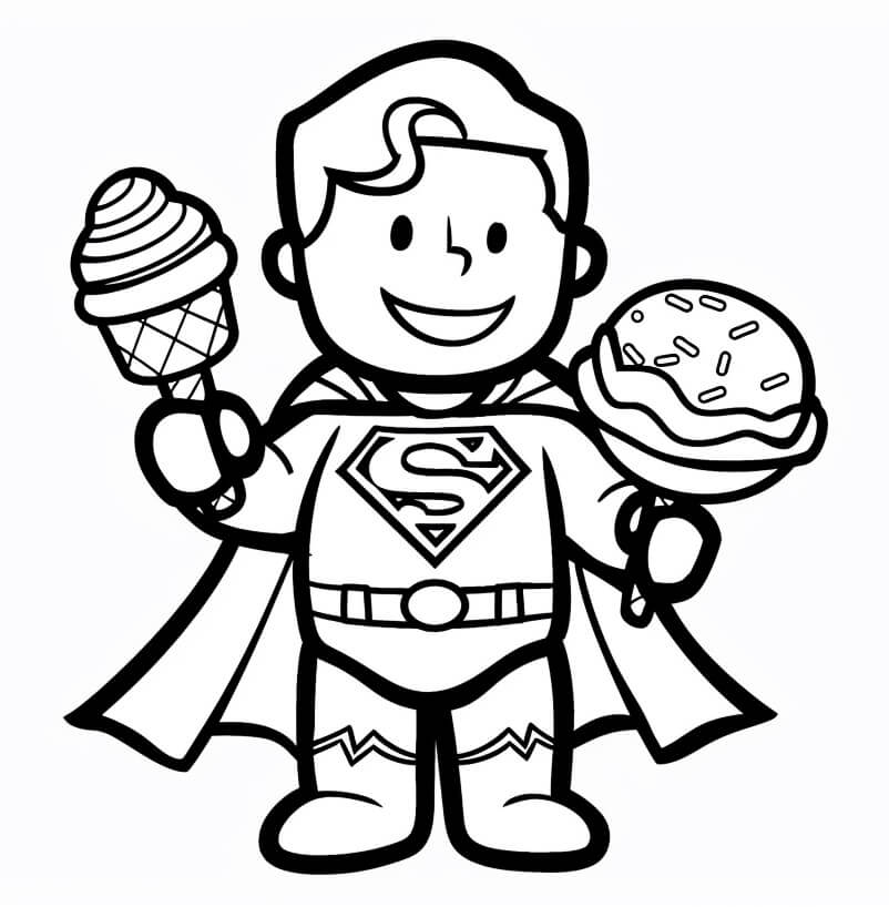 Superman Bild ausmalbilder