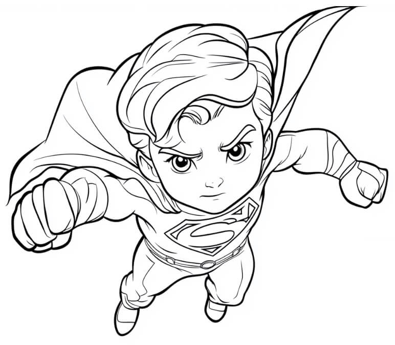 Superman gratis druckbar ausmalbilder