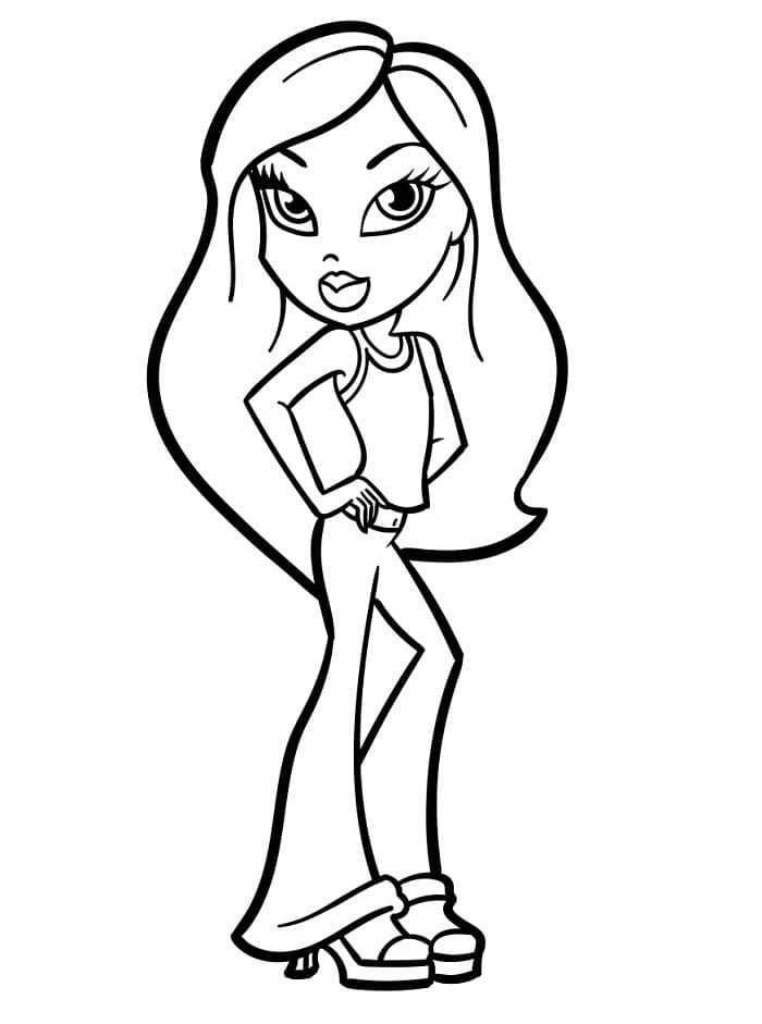Süße Bratz ausmalbilder