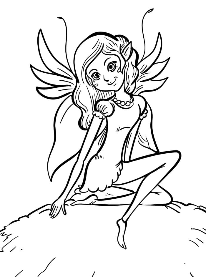 Süße Fee ausmalbilder