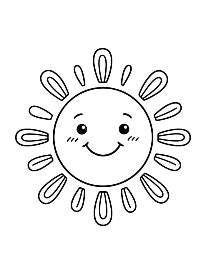 Süße Sonne ausmalbilder