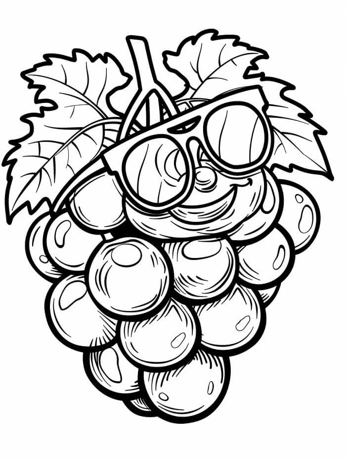 Süße Trauben ausmalbilder