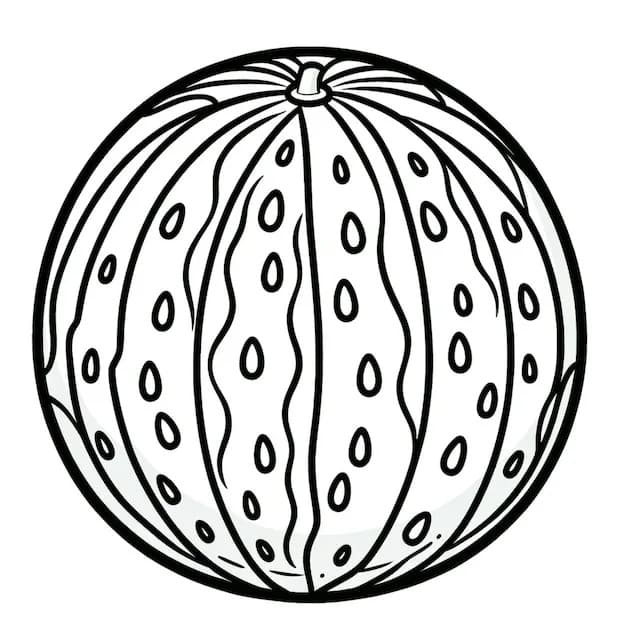 Süße Wassermelone ausmalbilder