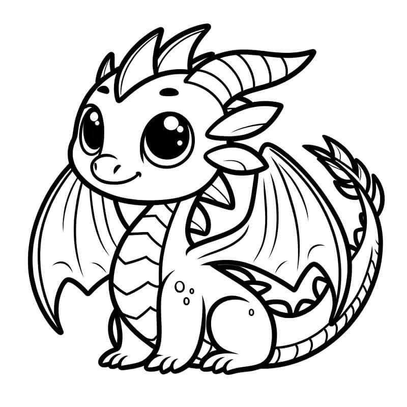 Süßer Drache ausmalbilder