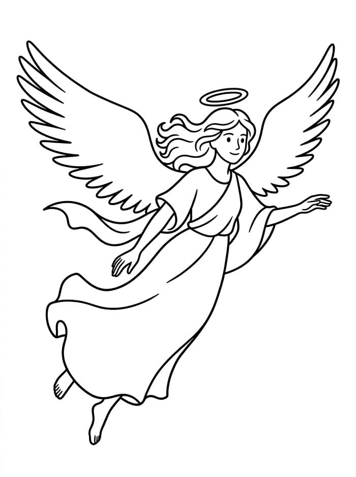 Süßer Engel ausmalbilder
