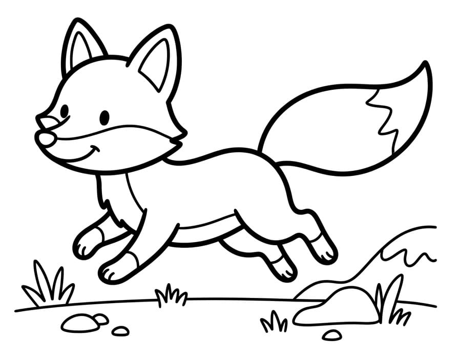Süßer Fuchs ausmalbilder