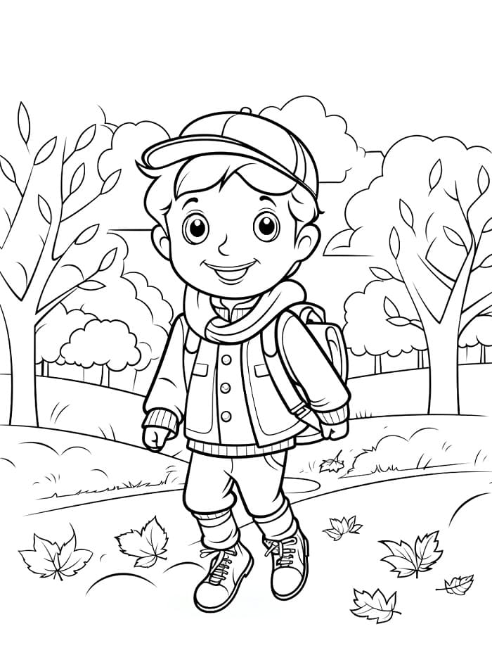 Süßer Herbst ausmalbilder