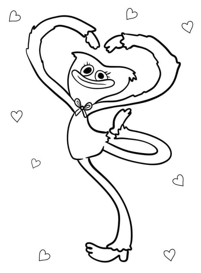 Süßer Huggy Wuggy ausmalbilder