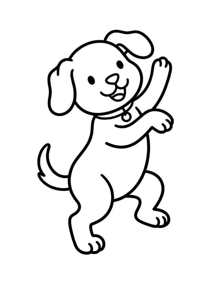 Süßer Hund ausmalbilder