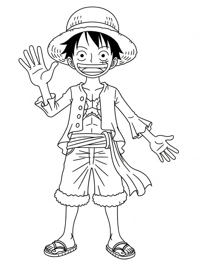 Süßer Luffy ausmalbilder
