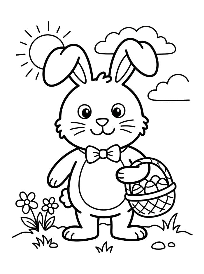 Süßer Osterhase ausmalbilder