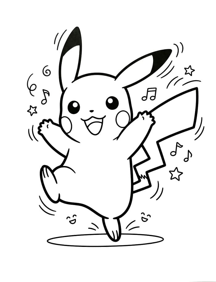 Pikachu ausmalbilder