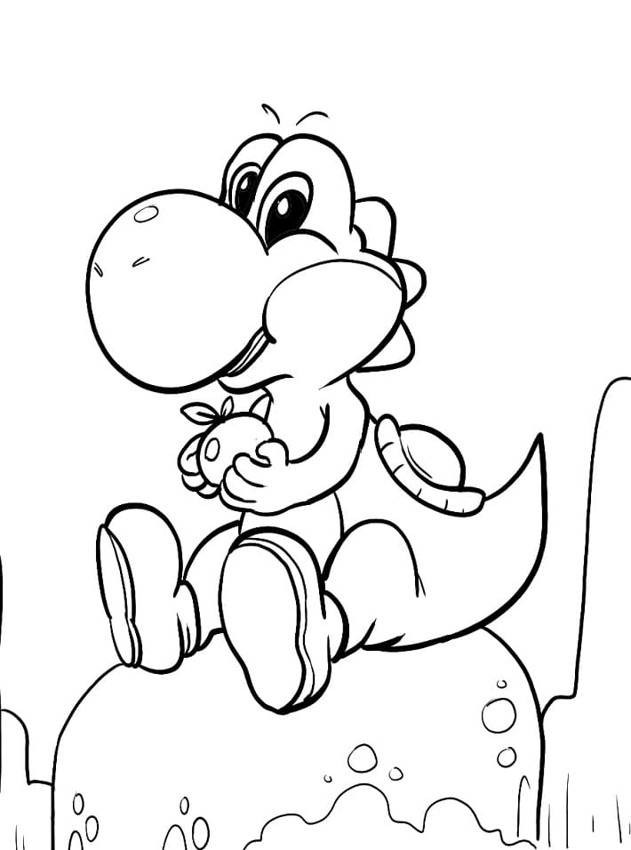 Süßer Yoshi ausmalbilder