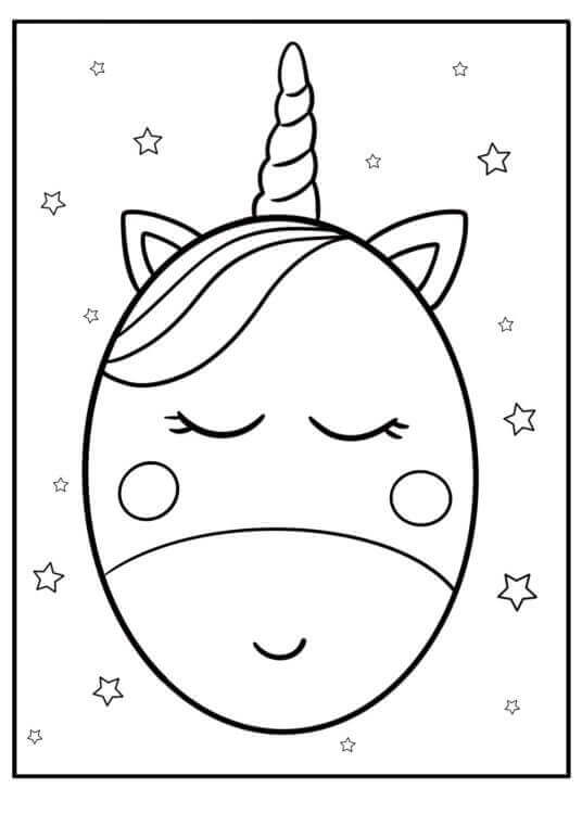 Süßes Einhorn ausmalbilder