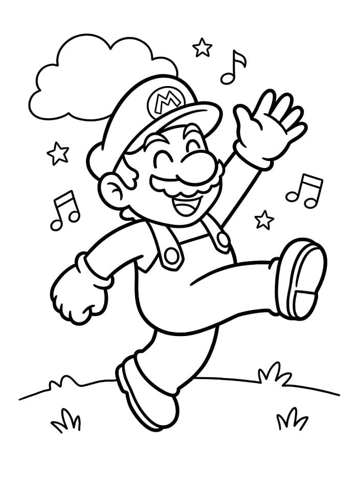 Süßes Mario ausmalbilder