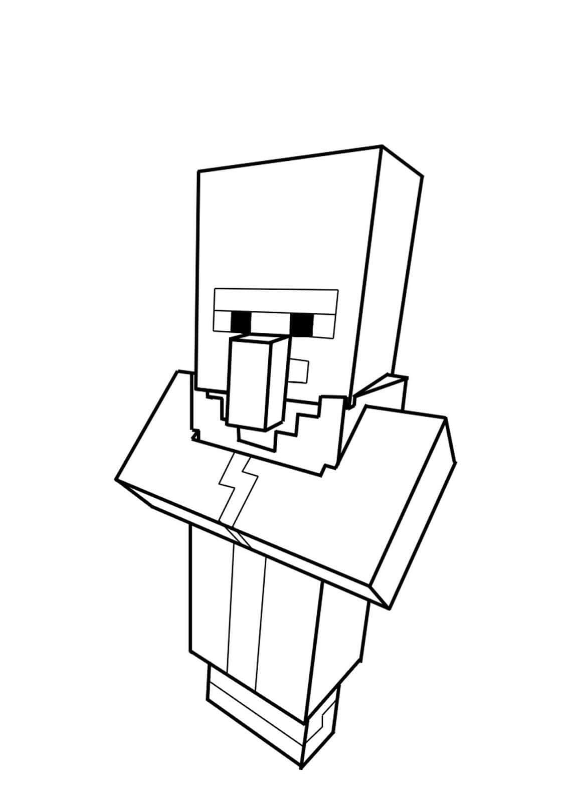 Süßes Minecraft ausmalbilder