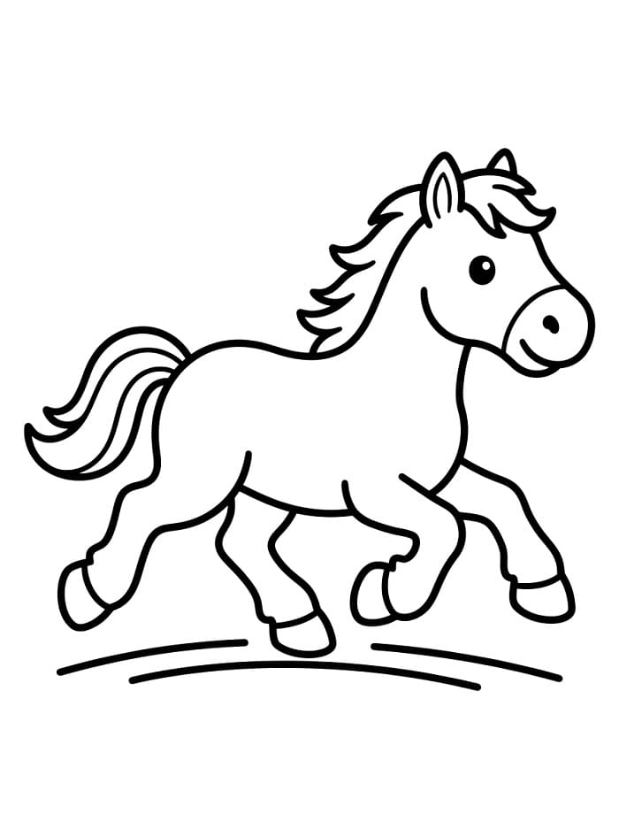 Süßes Pferd ausmalbilder