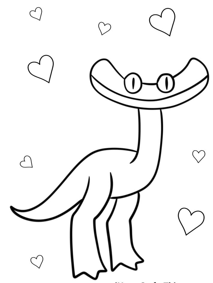 Süßes Rainbow Friends ausmalbilder