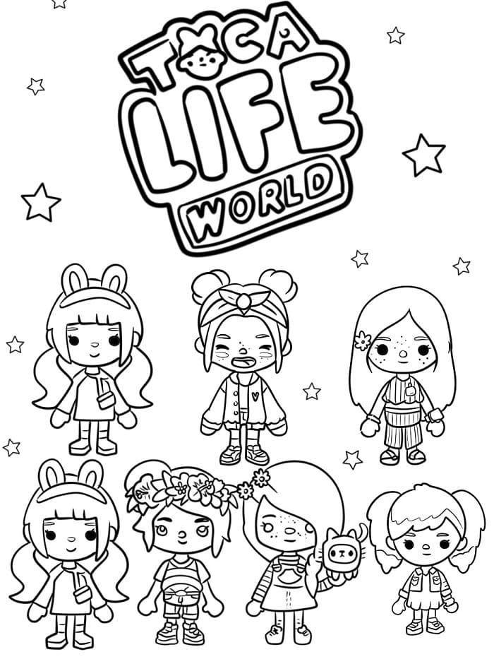 Süßes Toca Boca ausmalbilder